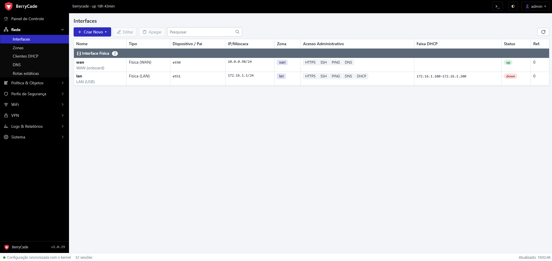 Rede › Interfaces